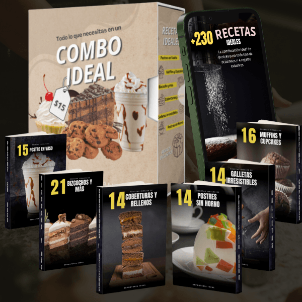 Portada del curso Combo Ideal: +230 Recetas de Postres: Academia Digital "IDEAL"