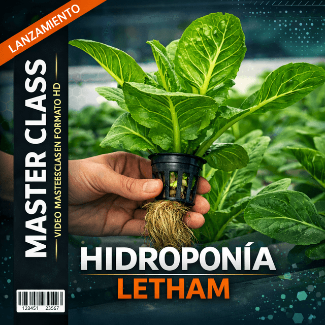 Portada del curso Hidroponía Letham — Letham Perú