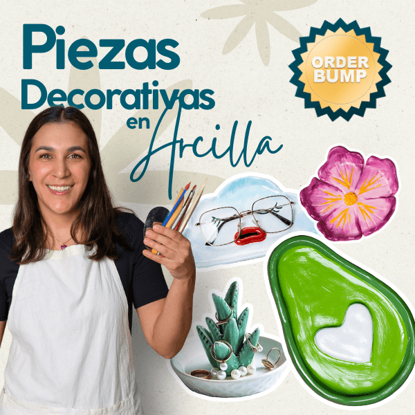 Portada del curso Piezas Decorativas en Arcilla Fría: Paula Borja (Bynzo)