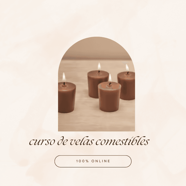 Portada del curso Velas Comestibles como Negocio Creativo — Paola Andrea Herrera Castiblanco