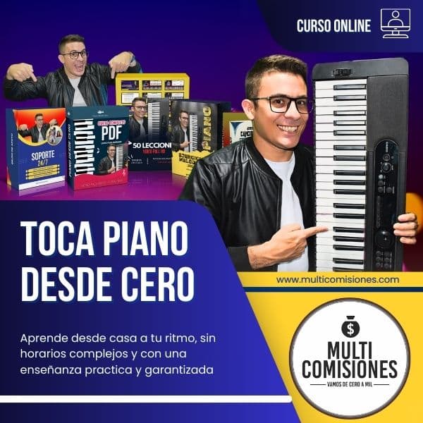 Portada del curso Toca Piano Desde Cero, Nivel 1: Esteban Vargas